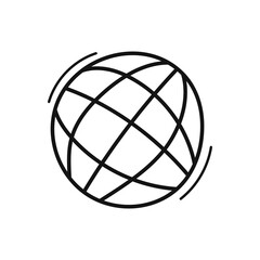 Wall Mural - world doodle icon