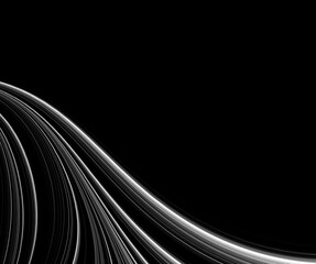 Wall Mural - Abstract dark background with fractal pattern for design