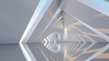 Fototapeta Do przedpokoju - Architecture background geometric arched interior 3d render
