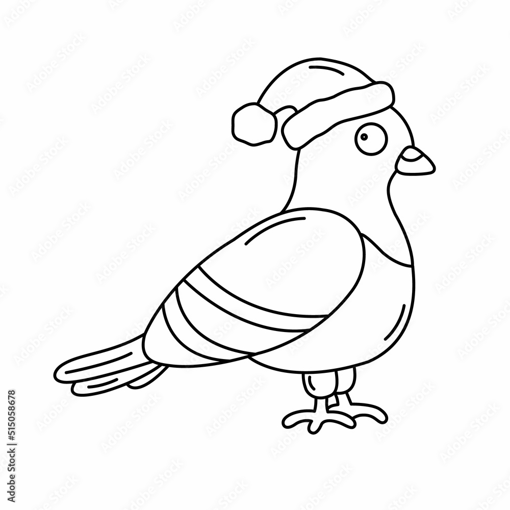 pigeon outline