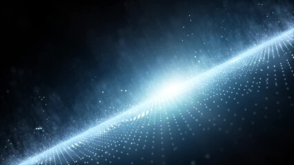 Wall Mural - futuristic digital shiny cyberspace looping animation.