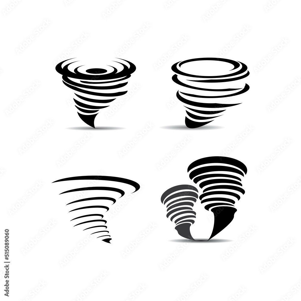 tornado icon logo vector design Stock Vector | Adobe Stock