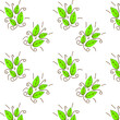 © T - leaf vector seamless illustration on a white background seamless pattern white background clothing design wrapping paper