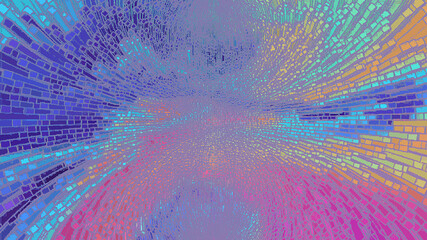 Wall Mural - Abstract luminous multicolored fantasy background