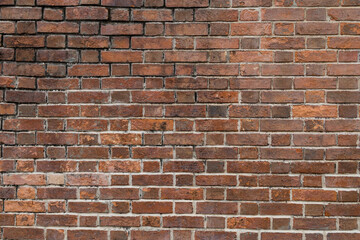 Canvas Print - Red brick wall building exterior