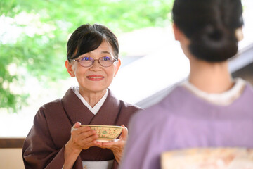 Wall Mural - Japanese tea class teacher