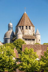 Wall Mural - Provins, France - May 31, 2020: Cesar tower (1152 - 1181, built under reign of Henry Liberal) - landmark and emblem of Provins, smal medieval village near Paris, France