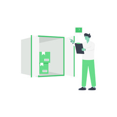 Sticker - cargo container