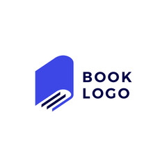 Wall Mural - book logo vector icon illustration