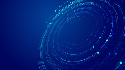 Wall Mural - abstract blue background with circles