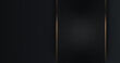 Abstract luxury black grey gradient backgrounds with rectangle frame, dynamic golden metallic stripes. Elegant ribbon vertical horizontal banner. Simple minimal border for sale. Dark backdrop modern