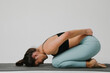 Yoga woman. Healthy life and natural balance between body and mental health.