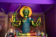 Deity god and goddess hindu statue in hinduism shrine for thai travelers people visit respect and praying blessing with worship holy mystery in Wat Bang Chak temple at Pak Kret in Nonthaburi Thailand