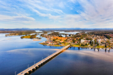 Canvas Print - D Tuncurry bridge to north