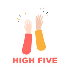 Wall Mural - High five icon simple illustration