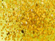 3d Illustration. 3d Render. Background Of Yellow Sequins