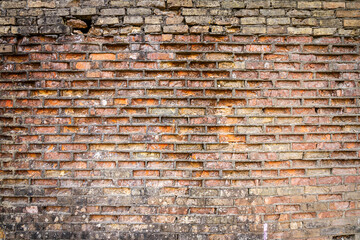 Wall Mural - Yellow and red brick wall