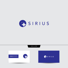 Wall Mural - Sirius logo design template