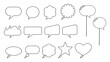 © Nastudio - Set of speech bubble messages. symbol of thought. vector illustration eps