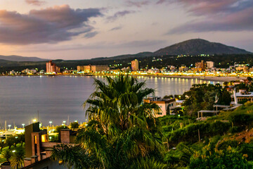 Canvas Print - Landscape Aerial View Piriapolis Uruguay