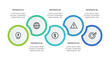 © Tetiana - Creative concept for infographic with 5 steps, options, parts or processes. Business data visualization.