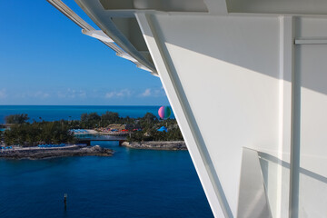 Wall Mural - A view of Cococay island at Caribbean sea