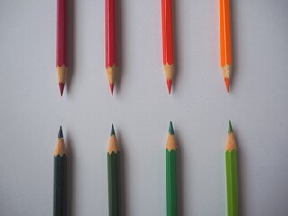 pencils isolated