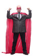 © ASDF - business man in a superhero mask and Cape.