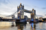 Fototapeta Miasto - Tower Bridge - a drawbridge in London, UK.