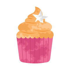 Wall Mural - sweet cupcake icon