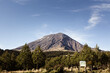 Panoramic view of Popocatepetl volcano. Puebla, Mexico.

