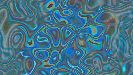 Wall Mural - Abstract multicolored textured liquid background
