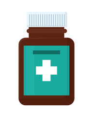 Canvas Print - medicine bottle design