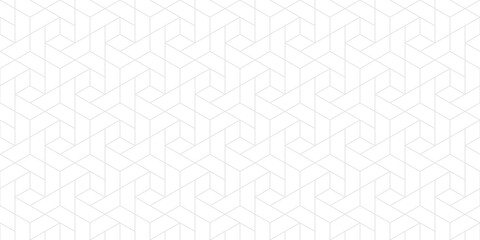 Wall Mural - white abstract background with  hexagon pattern style and seamless concept