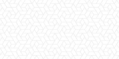 Wall Mural - white abstract background with hexagon pattern style and seamless concept