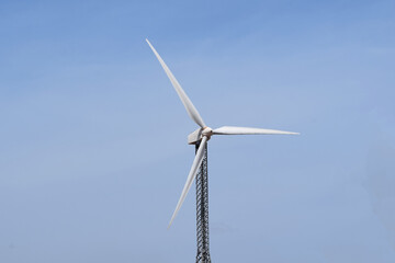 wind turbine on sky