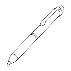 pen outline vector illustration