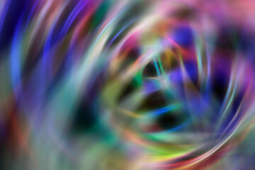 Wall Mural - Abstract black background with glowing neon lines.