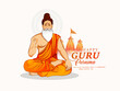 Creative vector Illustration for the Day Guru purnima Day Of Honoring Celebration Guru Purnima.