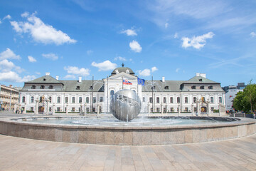 The Grassalkovich palace - Presidential palace in Bratislava