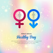 © Doharma - Colorful sexual health day design vector isolated on rainbow pastel background