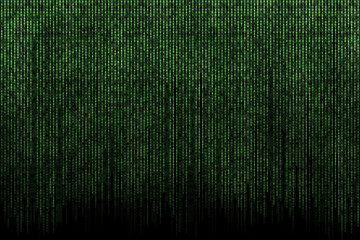 Digital green matrix background. Matrix binary code