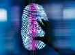 © Connect Images - Finger print with QR code being scanned