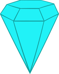 Diamond clipart vector design illustration