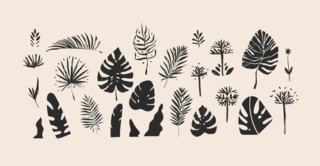 Wall Mural - hand drawn vector abstract stock flat graphic sketch drawing illustrations collection set with logo 
