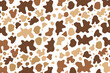 brown color cowhide frame pattern