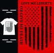 Give me Liberty or Give Me Death T-Shirt Vector Design, USA Flag 1776 Faded T-Shirt, Ready to Print Hight-Quality File.