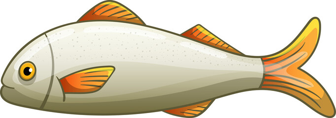 Wall Mural - Fish drawing clipart design illustration