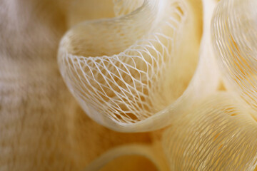 close-up plastic mesh detail background
