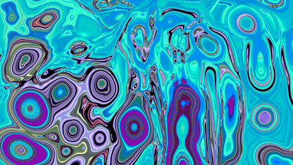 Wall Mural - Abstract multicolored glowing liquid background.